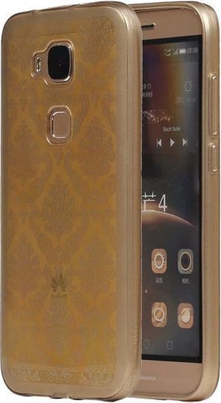 Goud Brocant TPU back case cover hoesje voor Huawei G8