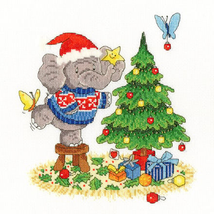 Simon Taylor-Kielty A Merry Elly Christmas borduren (pakket)