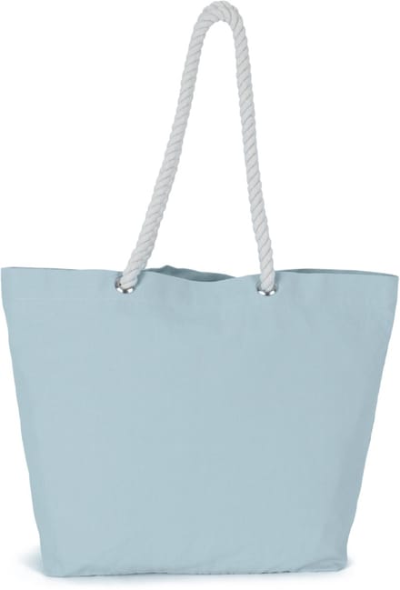 Kimood Totebag in marinestijl KI3209 - Washed Pearl Blue - One size