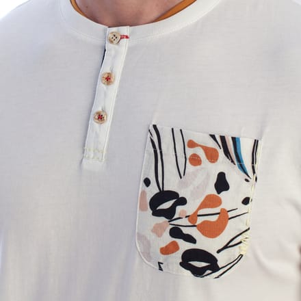 Heren Korte Mouwen Henley T-Shirt HS24MTS09