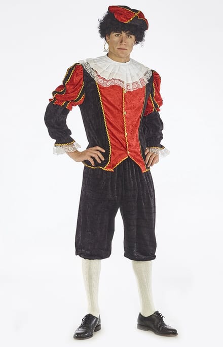 Kostuum Piet Rood/Zwart