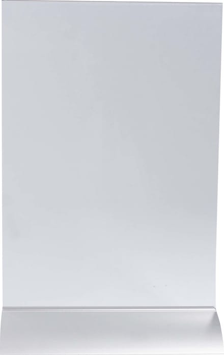 Exacompta 5x Verticale infostaander met aluminium voet A5 - Transparant - 85658D
