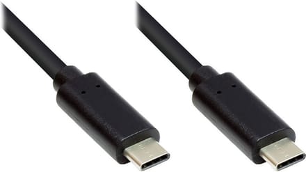 USB-C naar USB-C kabel - USB2.0 - tot 60W / zwart - 1 meter