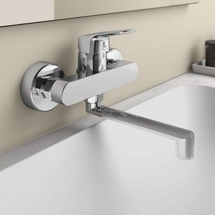 Ideal Standard Ceraflex keukenmengkraan eengreeps muurmodel uitloop 160 mm chroom