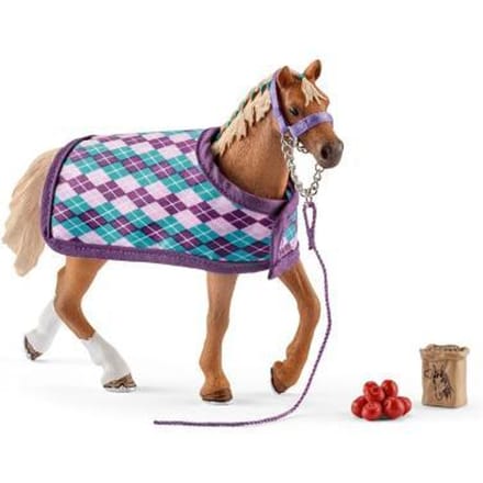 Schleich Horse Club 42360 Engelse volbloed met dek Dieren Voertuigen