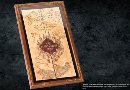 The Noble Collection Harry Potter Verzamelobject Marauder's Map Display Case Bruin