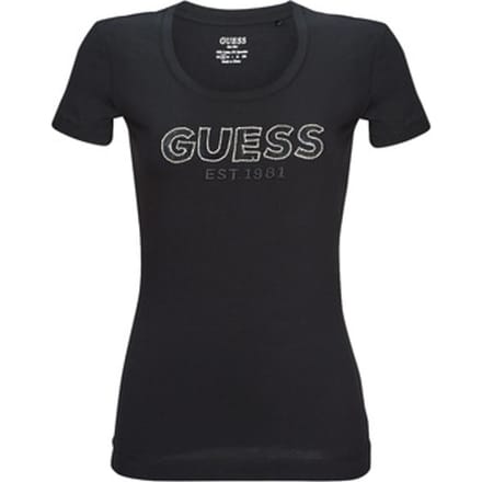 Guess  T-shirt Korte Mouw SS RN MESH LOGO TEE