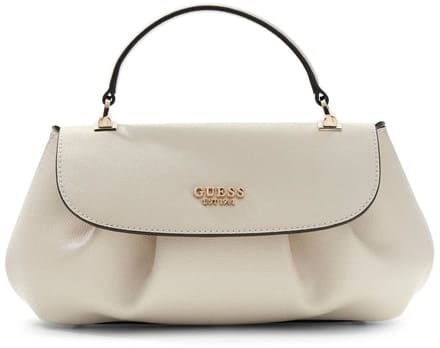 GUESS schoudertas handtas Amorette Top Handle Flap Bag Cream White crème