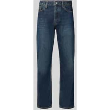straight fit jeans van pure katoen model 'MAADOX'