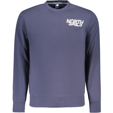 North Sails Blauwe Katoenen Sweatshirt voor Mannen