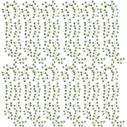 Gardlov Klimop/Hedera kunstplant guirlande - 2x - 25,2 meter - polyester/kunststof - kunstplant slinger