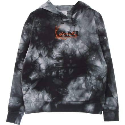Retro Tie Dye dameshoodie wit/zwart