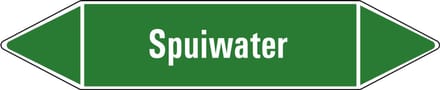 Spuiwater leidingmarkering op vel 75 x 17 mm - 8 per vel