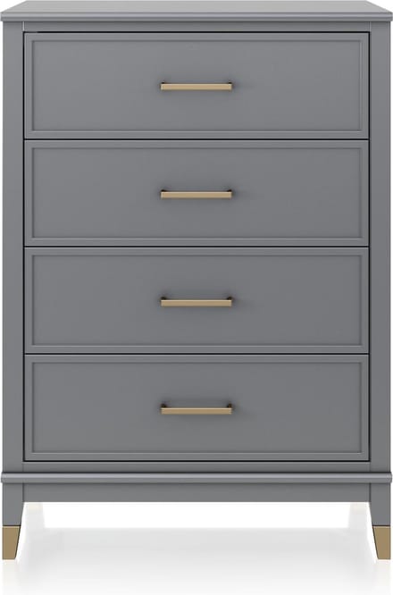 Westerleigh-Commode - 4-laden - Grafietgrijs