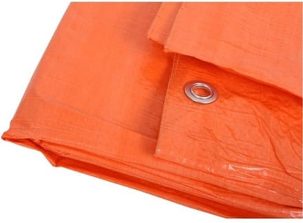 Oranje afdekzeil / dekzeil - 2 x 3 meter - dekkleed / zeil