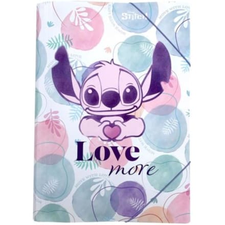 Stitch pastel elastomap a3, met rubber band