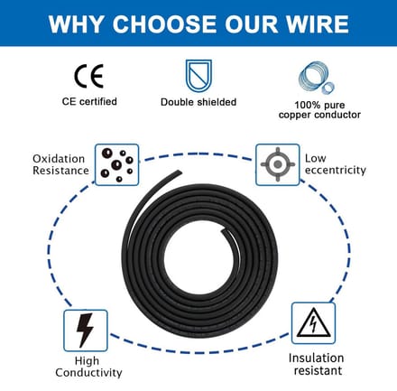 5 meter Afgeschermde 2-aderige Kabel 2x2.5mm² voor Audio, Automotive en Machinebesturing