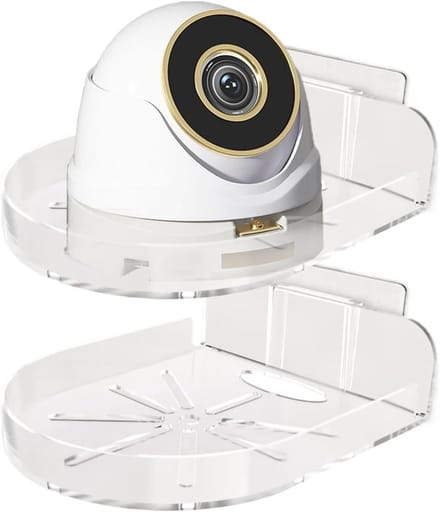 Babyfoon Houder - Camera Plank - Veilige Opslag - Zelfklevende Installatie - 8 x 10 cm - Wit