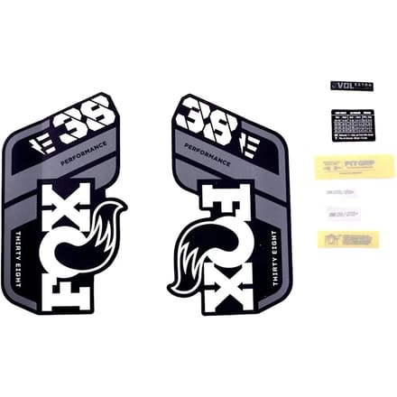 Decalset Fox 2021, 38, P-S, E-Bike+, Logo, Fork