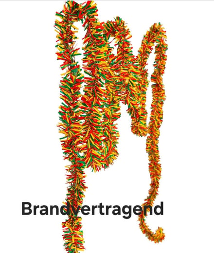 PVC Slinger Rood – Geel – Groen, Brandvertragend 5 meter, Carnaval, Themafeest, Versiering, Horeca