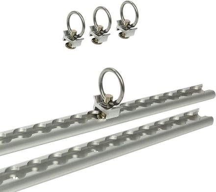 ProPlus Aluminium bindrail-set - 60 cm - Inclusief 4 studfittingen - Complete installatiekit