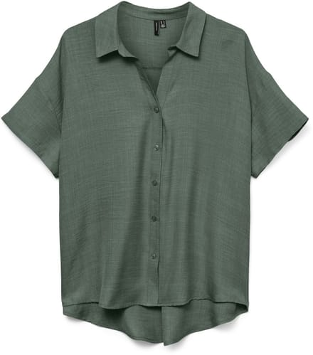 VERO MODA - VMMELANEY QUEENY SS SHIRT WVN - Dames - Blouses