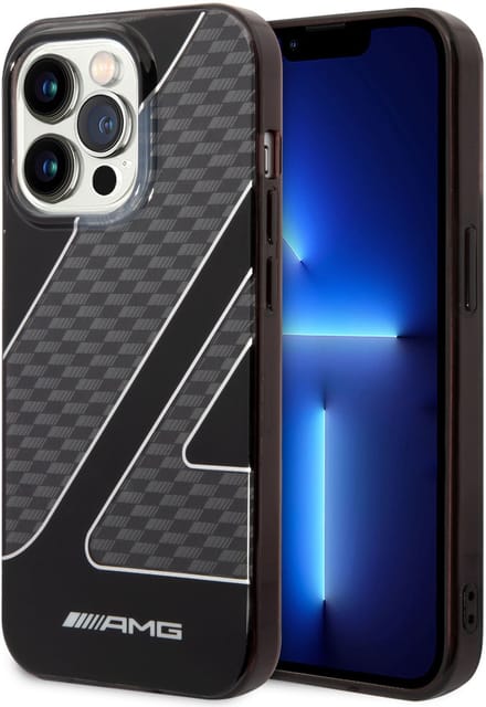 AMG Back cover - iPhone 14 Pro - Zwart - Slank en schokabsorberend ontwerp