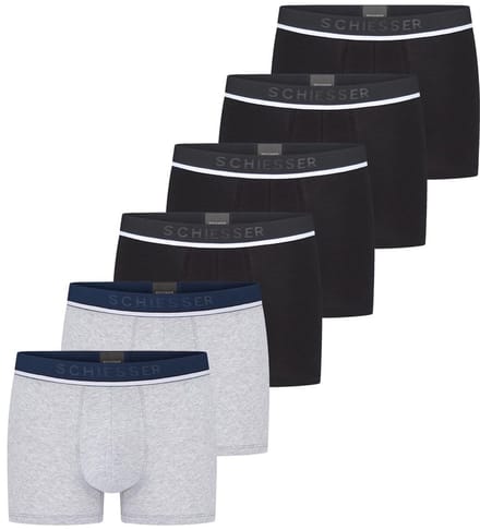 Schiesser Heren Shorts / Pants 6er Pack - 95/5 - Cotton