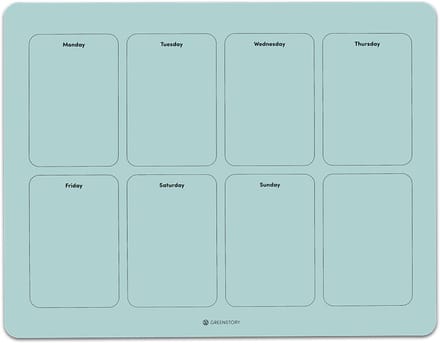 GreenStory - Week Planbord - Zelfklevend - Blauw - M - met Sticky Pen