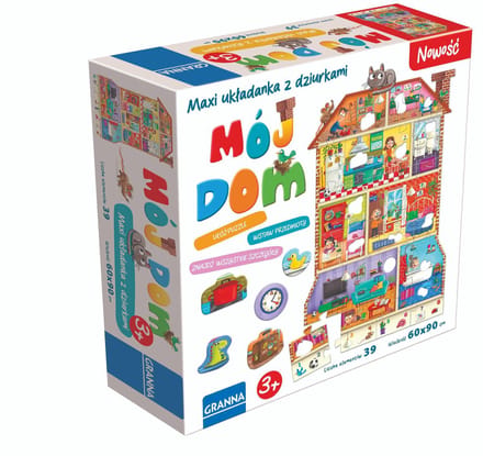 Układanka maxi Mój dom - Maxi-puzzel Mijn huis