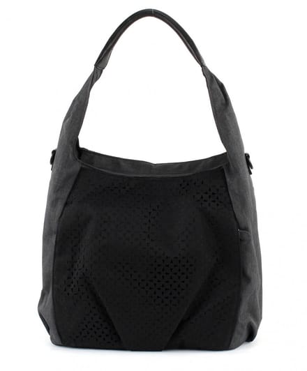 Lässig schoudertas bidonhouder Casual Hobo Bag Black zwart
