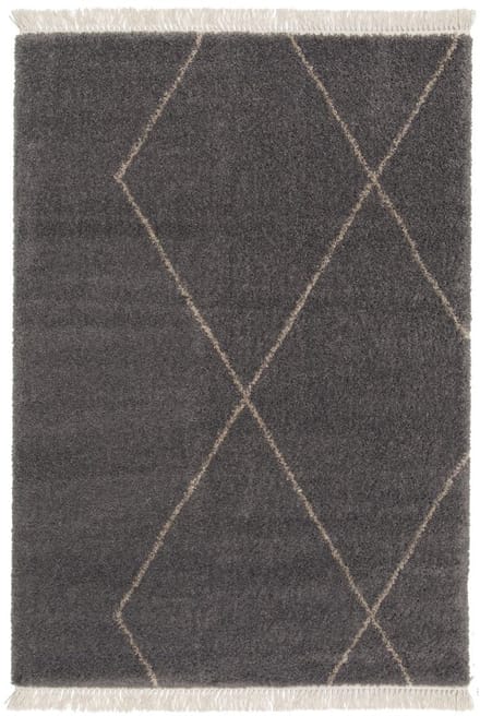 Berber vloerkleed - Atlas Grid grijs 200x290