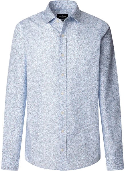 Hackett Mini Leaves Print Overhemd Met Lange Mouwen Blauw M Man