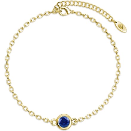 Geboortesteen armbanden - Goud en blauw