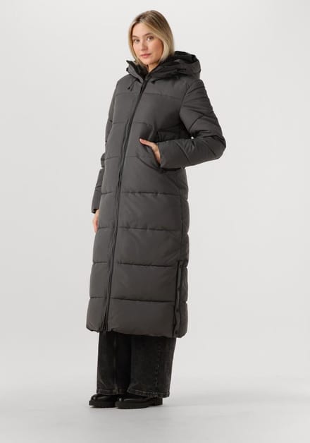 WITHBLACK Wblsophie Maxi Puffer Coat Jassen Dames - Winterjas - Donkergrijs - Maat S