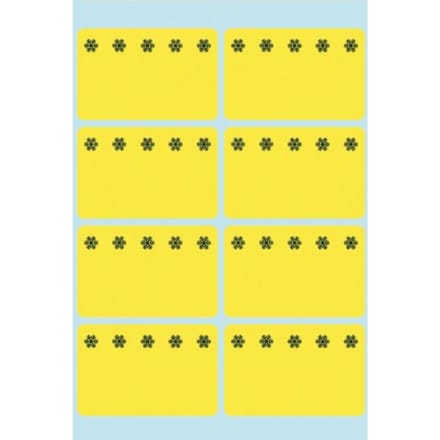 Herma diepvriesetiketten 26x40mm Fluor-Geel 48 stuks