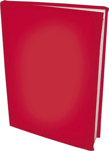 Rekbare boekenkaften A4 - Rood - 4 stuks