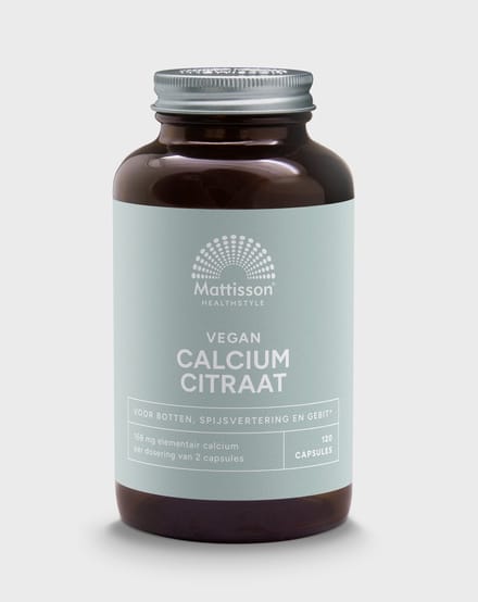 Mattisson - Calcium Citraat 168mg - Elementair Calcium - 120 Capsules