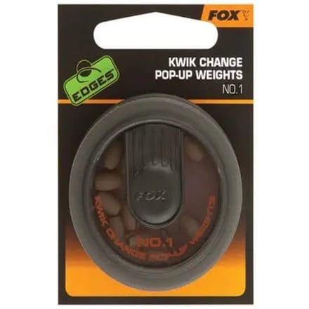 Set van 5 pellets Fox Kwik Change Pop up weights