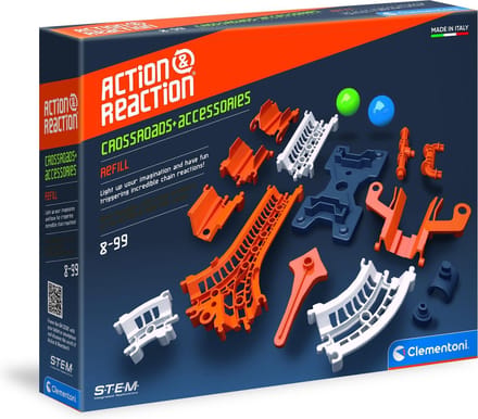 Clementoni - Actie & Reactie - Crossroads + Accessories - Constructiespeelgoed - Vanaf 8 jaar
