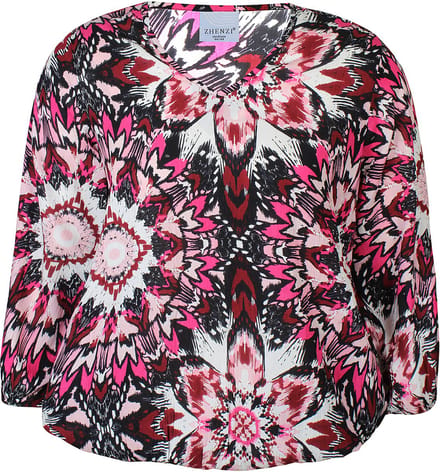 Zhenzi -Anais 1201-Blouse 3/4 Pink Orchid maat S=42/44