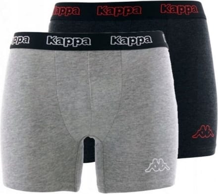 Boxershort Kappa 2-pack Donkergrijs-lichtgrijs Donkergrijs/grijs St. - L