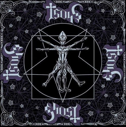 Ghost - Vitruvian Ghost Bandana - Zwart