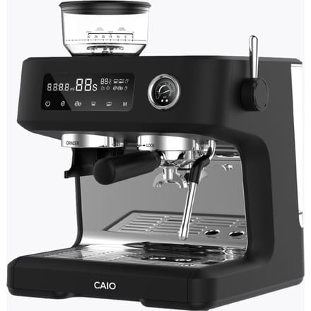 CAIO One portafiltermachine met molen zwart