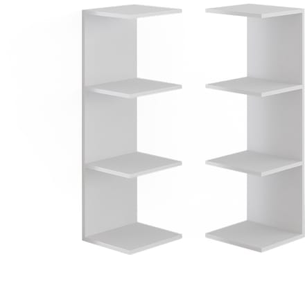 Vicco Paolo Wandplank – 30 x 95 cm Set van 2 Wit