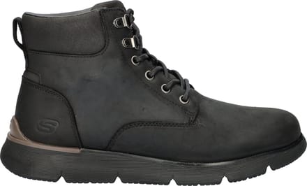 Skechers Augustino heren veterboot - Zwart - Maat 44