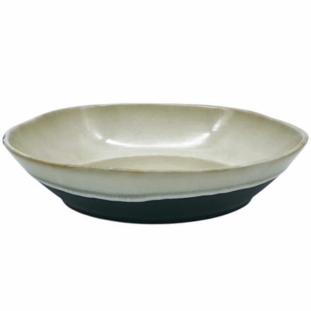 Lavandoux - Saladeschaal - Reactief Glazuur - Ø27,5cm - Zwart en Beige