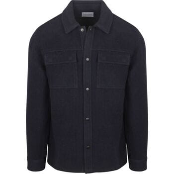 Suitable Overshirt Wool Blend Donkerblauw (navy) - Maat XXL - Heren