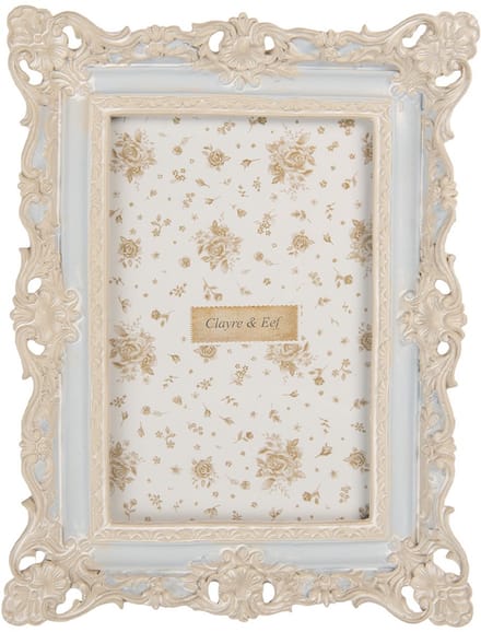 Clayre & Eef Fotolijst 10x15 cm Blauw Kunststof