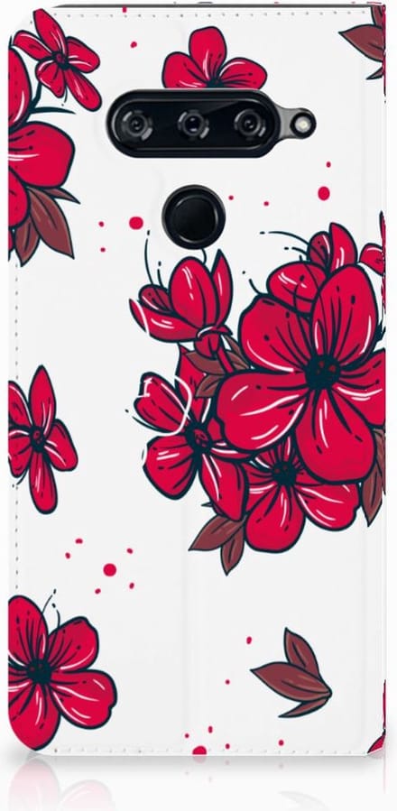 LG V40 Thinq Smart Cover Blossom Red